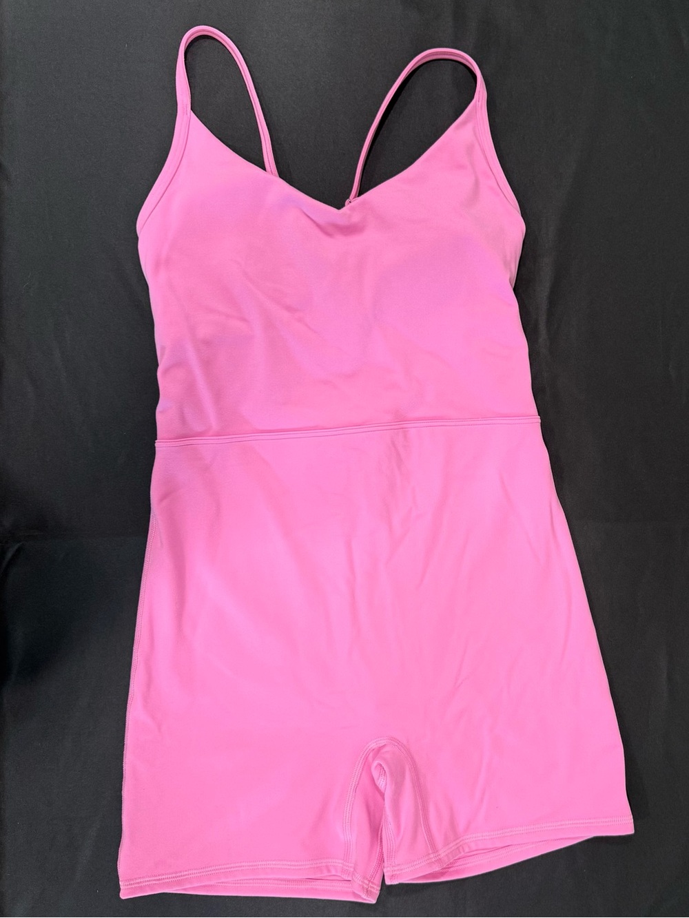 Gilly Hicks Bright Pink Sleeper Romper with Spaghetti Straps